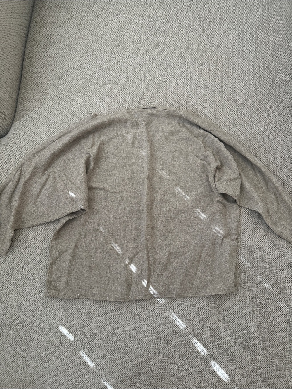 Women's Lightweight Beige Knit Blouse